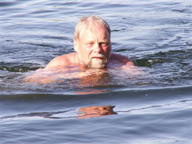 Svømmetur i Dyvvig sommer 2006